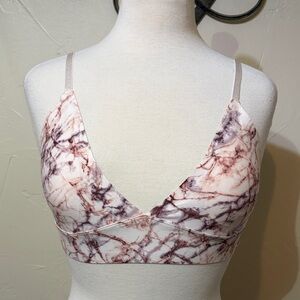 Danskin Pink Marble Wireless Bralette